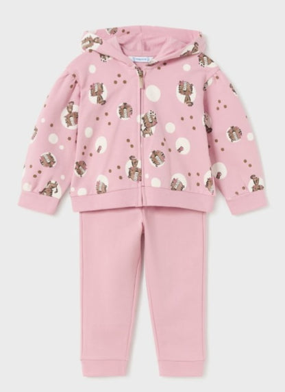 Mayoral Two-Piece Cotton Jogging Suit Girls Age 12 Months