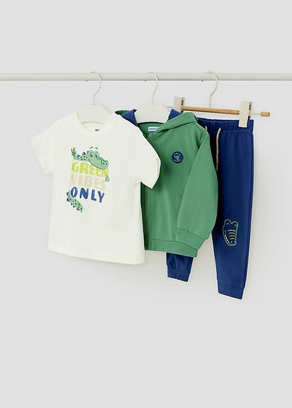 Mayoral 12 Month Boys Three-Piece Jogging Suit 1845-55