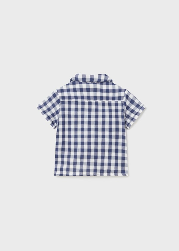 Mayoral Boys Gingham Cotton Shirt Age 12 Months