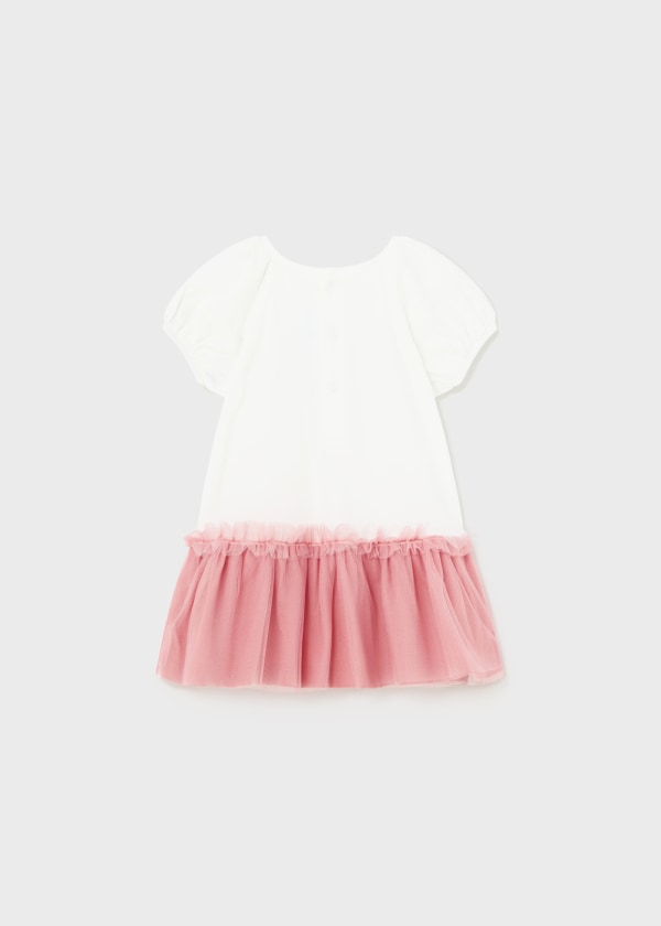 Mayoral Girls Age 12 Months Combined Tulle Dress