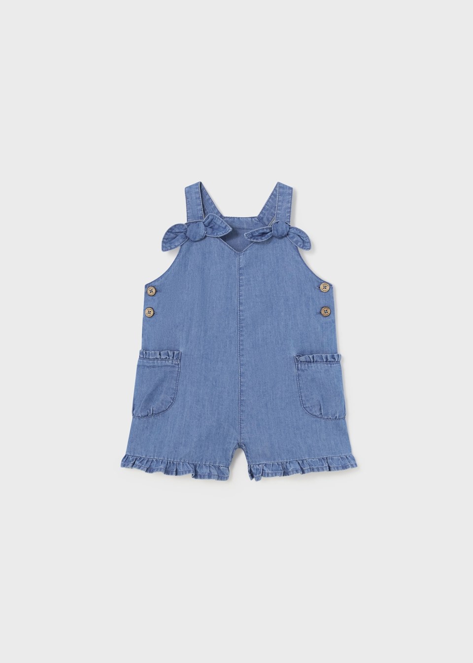 Mayoral Girls Age 12 Months Soft Denim Romper/ Jumpsuit