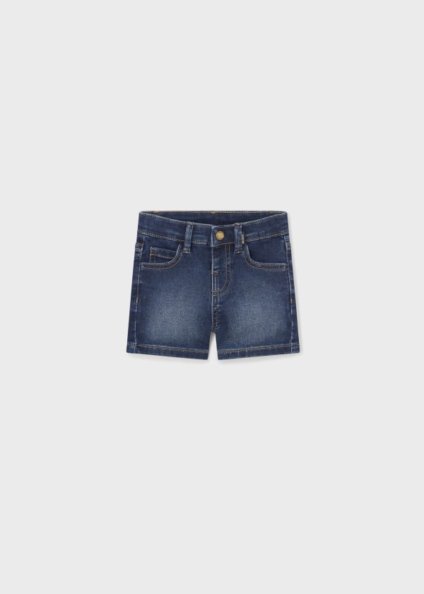 Mayoral 12 Month Boys Dark Denim Shorts