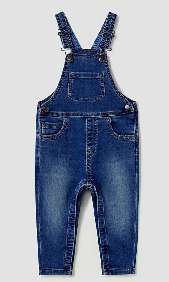 Mayoral Boys Age 12 Months Soft Denim Dungarees