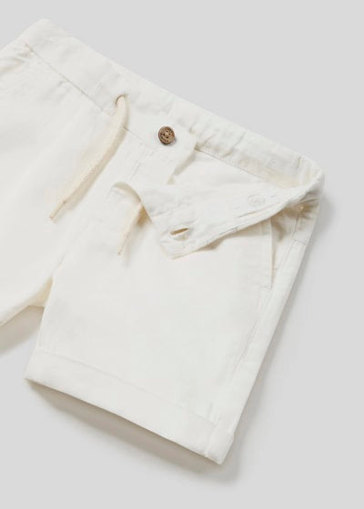 Mayoral 12 Month Boys Linen Mix Shorts