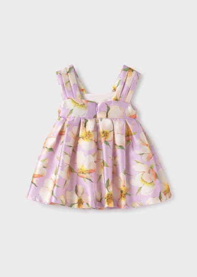 Abel & Lula Girls Printed Mikado Dress Age 12 Months