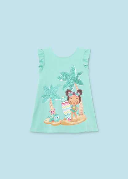 Mayoral Girls Age 12 Months Printed Summer Dress