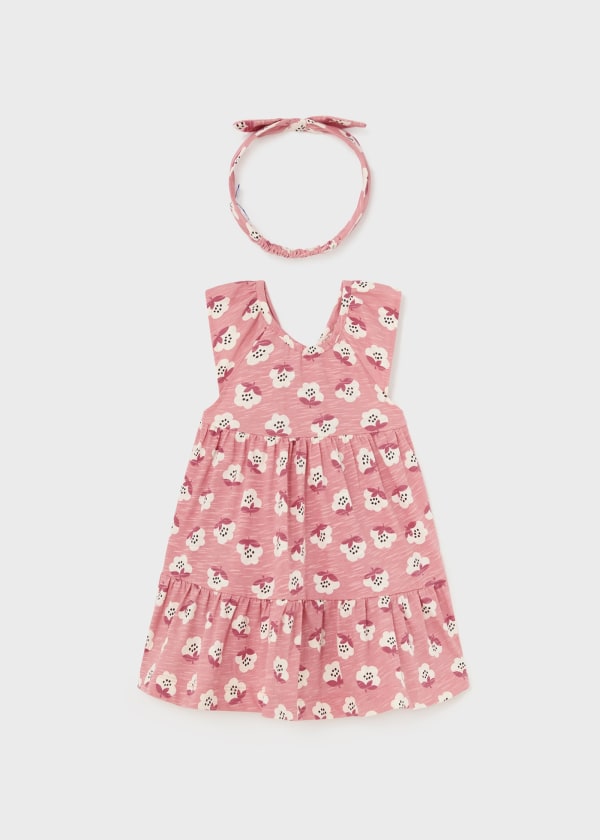 Mayoral Girls Age 12 Months Printed Dress with Matching Headband