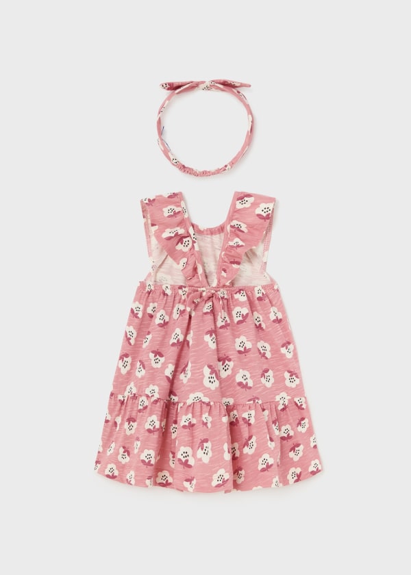 Mayoral Girls Age 12 Months Printed Dress with Matching Headband