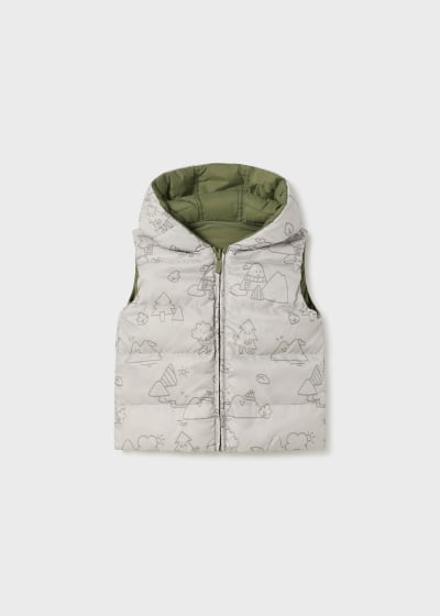 Mayoral 12 Month Boys reversible Printed Padded Gilet 2317 55