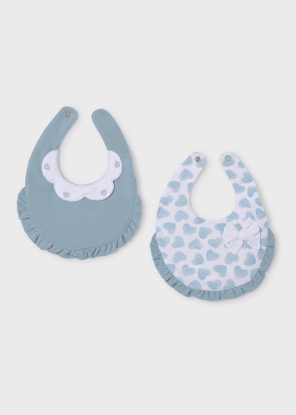 Mayoral Two Cotton Bib Set