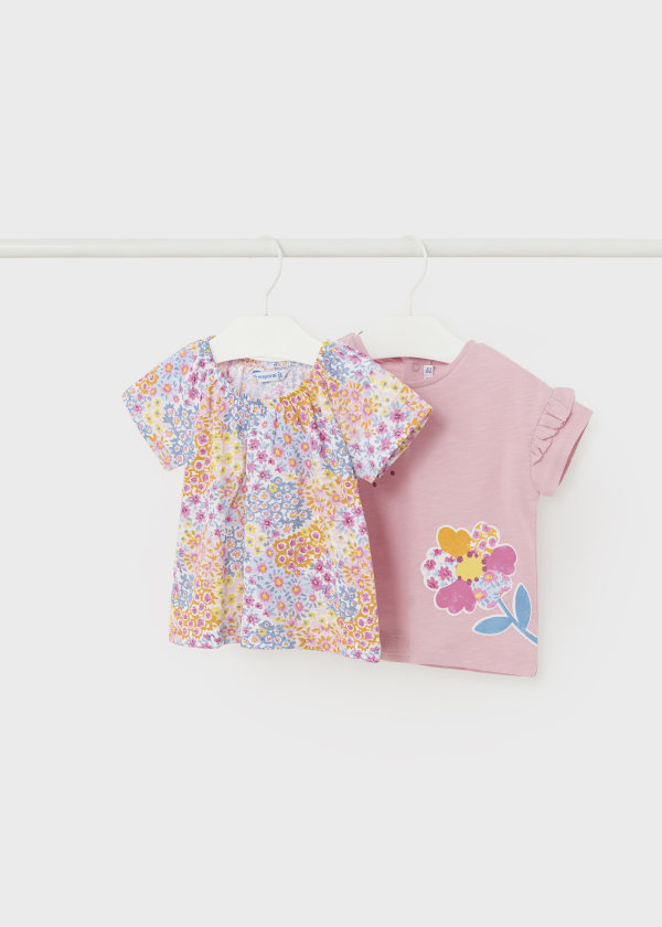 Mayoral Girls Age 12 Months Printed Soft Cotton Tops