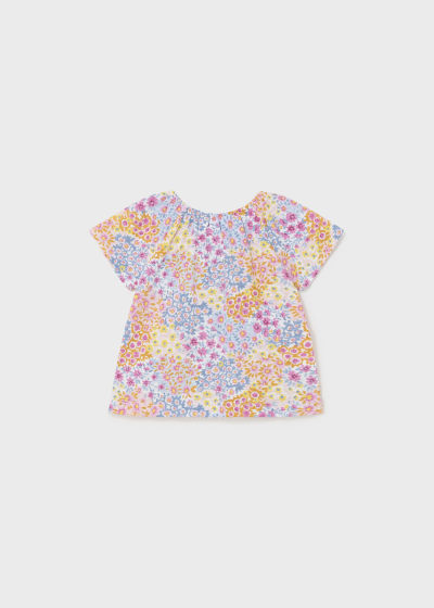 Mayoral Girls Age 12 Months Printed Soft Cotton Tops