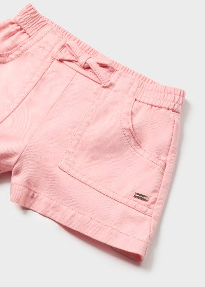 Mayoral Girls Age 12 Months Twill Cotton Shorts