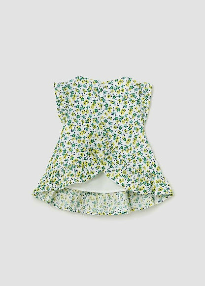 Mayoral Girls Age 12 Months Floral Cotton Blouse 1102-46