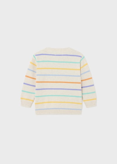 Mayoral Age 12 Months Boys Striped Knit Jumper 1385-49