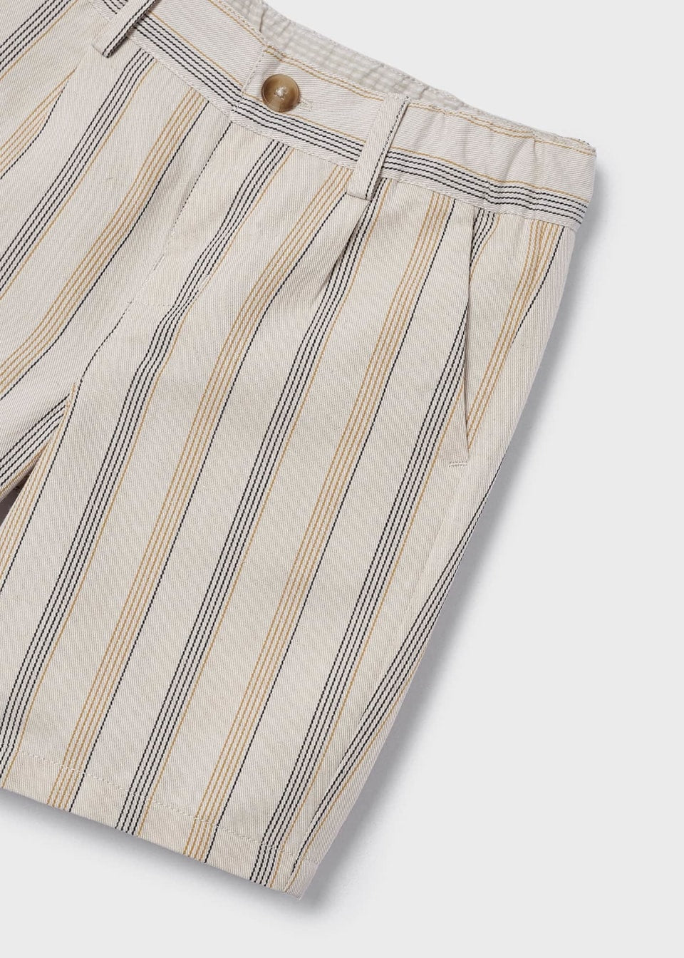 Mayoral Age 4 Boys Striped Linen Blend Set 3283-42