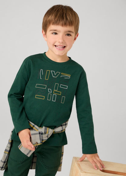 Mayoral Age 4 Boys  Long-Sleeved Cotton Top 173-53