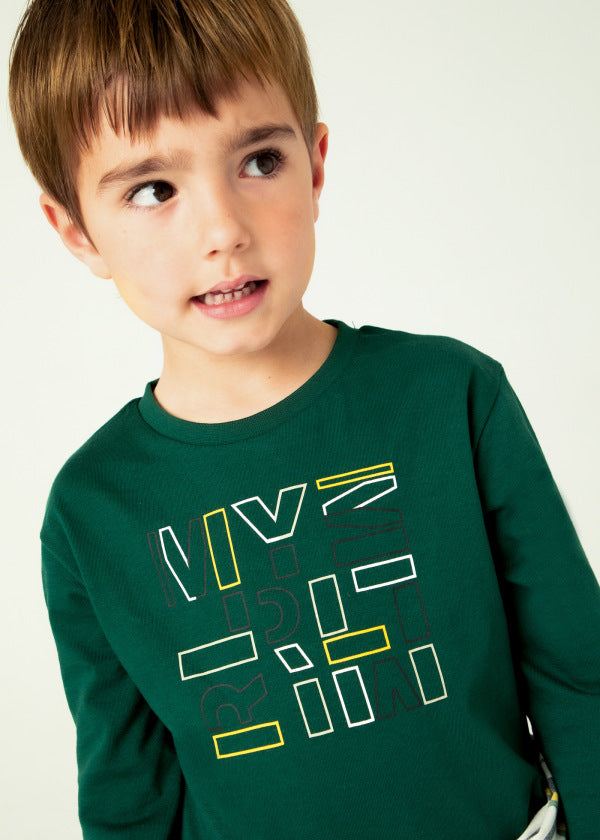 Mayoral Age 4 Boys  Long-Sleeved Cotton Top 173-53