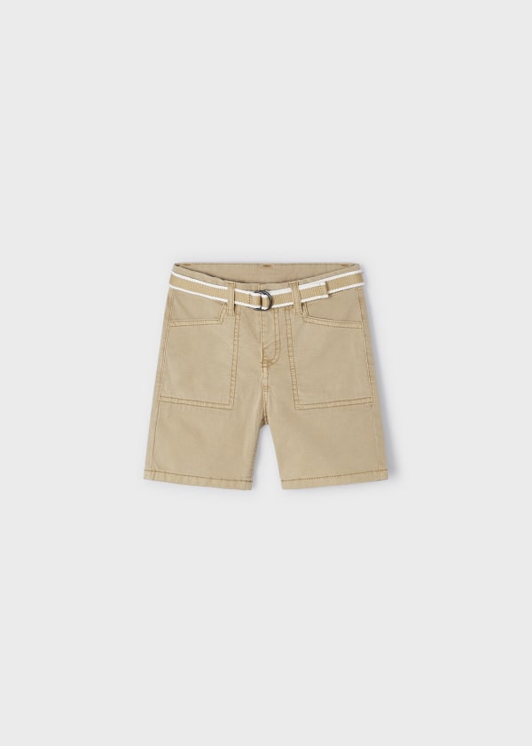 Mayoral Age 4 Boys Belted Cotton Shorts