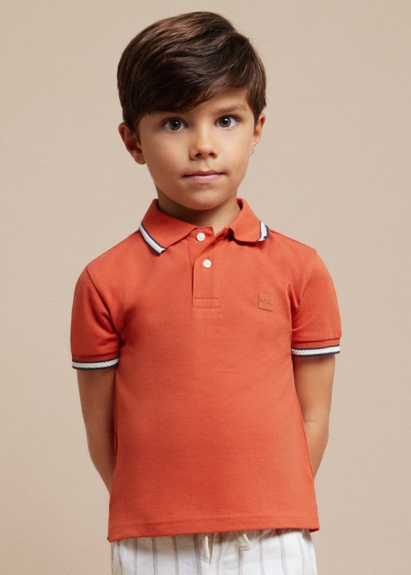 Mayoral Age 4 Boys Polo Shirt With Textured Trim 3103–71