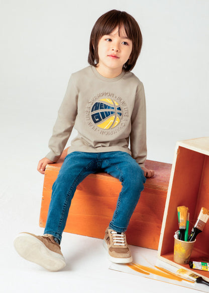 Mayoral Age 4 Boys  Long-Sleeved Cotton Top 4050-54