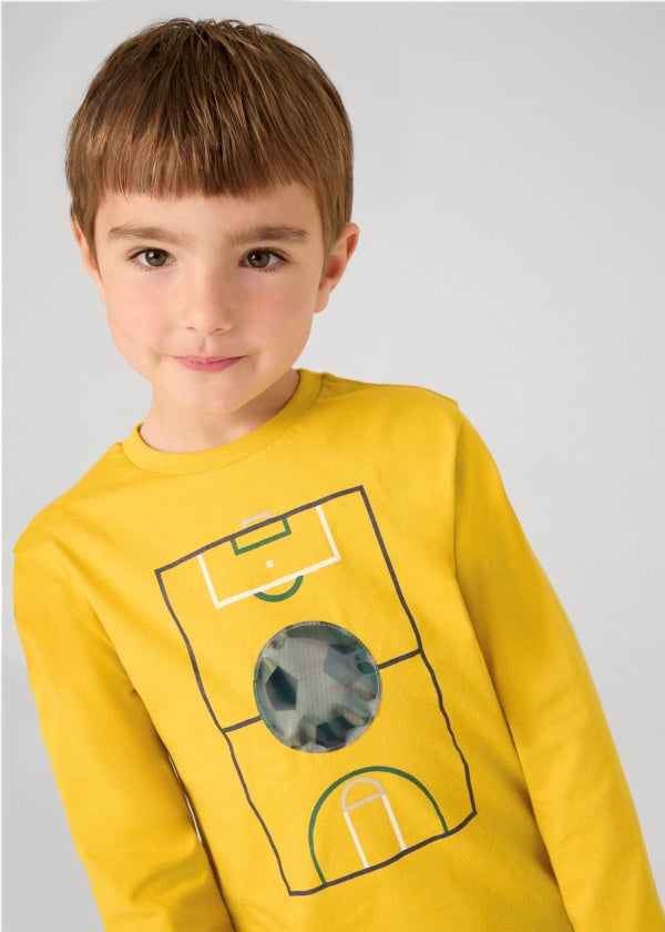 Mayoral Age 4 Boys  Long-Sleeved Cotton Top 4044-58