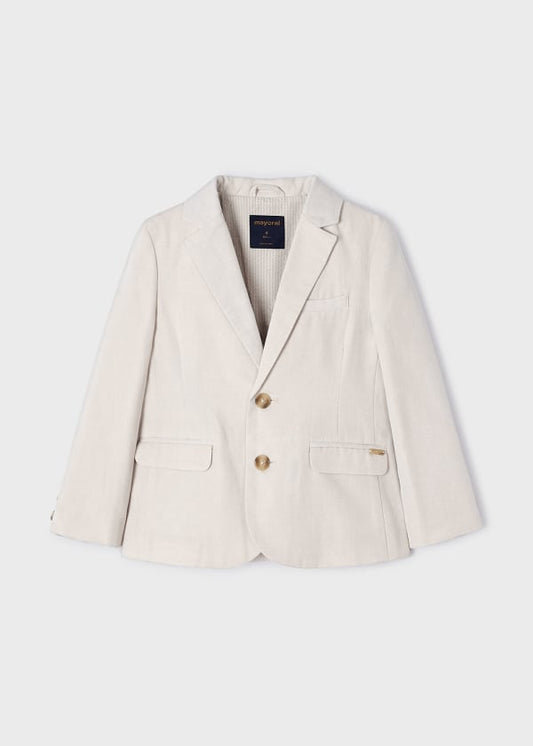 Mayoral Age 4 Boys Beige Blazer 3486-76