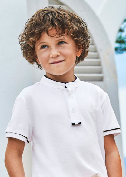 Mayoral Age 4 Boys Moa Collar Polo Shirt 3102–66