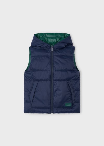 Mayoral Boys Age 4 Reversible Light Weight Padded Gilet 4347-19