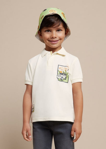 Mayoral Age 4 Boys Printed Polo Shirt