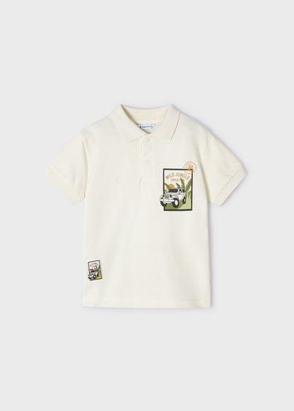 Mayoral Age 4 Boys Printed Polo Shirt