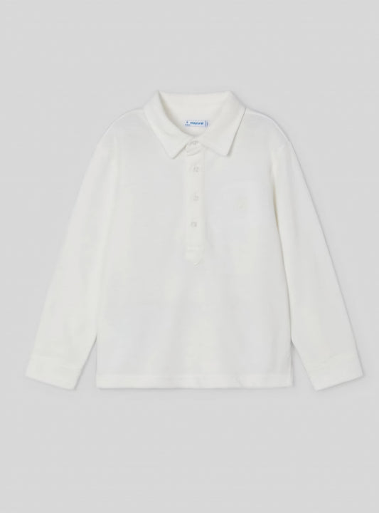 Mayoral Age 4 Boys Long-Sleeved Polo Shirt 4101-32