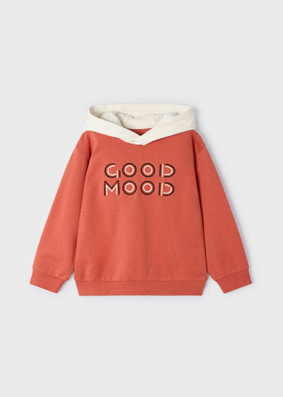 Mayoral Age 4 Boys Hooded Top With Embroidered Lettering 3482-43