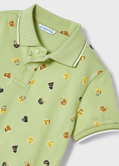 Mayoral Age 4 Boys Printed Polo Shirt