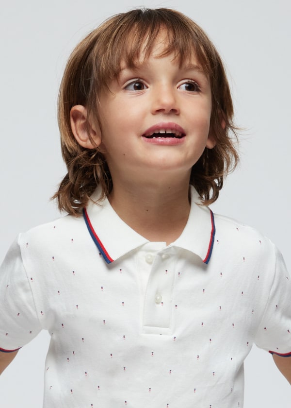 Mayoral Age 4 Boys Printed Polo Shirt 3109–46