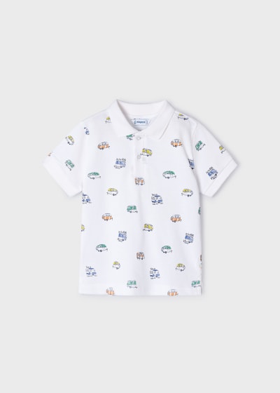 Copy of Mayoral Age 4 Boys Printed Polo Shirt