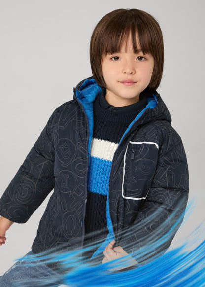 Mayoral Age 4 Boys Hooded Reversible Jacket 4471-78