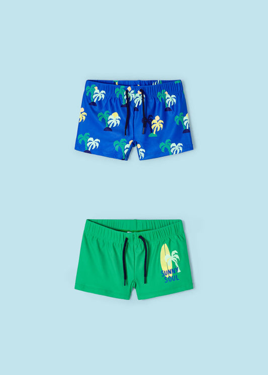 Mayoral Boys Age 4 Swim Shorts/Trunks Twin-Pack