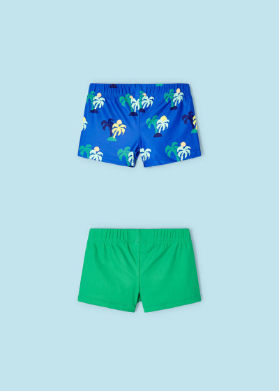 Mayoral Boys Age 4 Swim Shorts/Trunks Twin-Pack