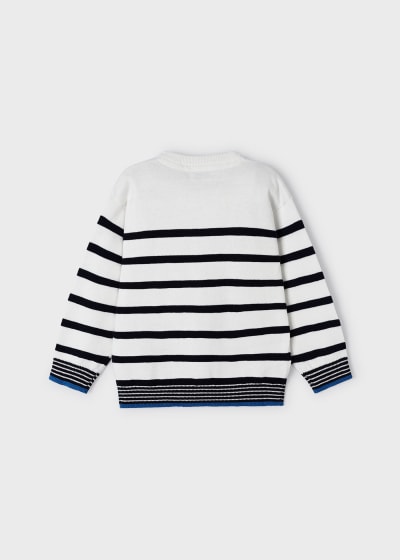 Mayoral Age 4 Boys Knitted Striped Jumper 3357-47