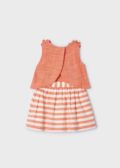 Mayoral Girls Age 4 Striped Skirt and Top Set