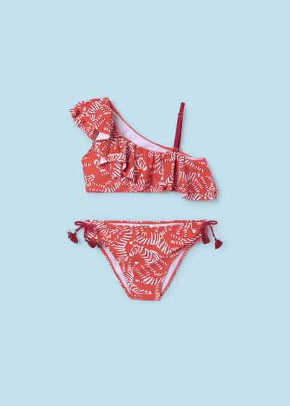 Mayoral Girls Age 8 Asymmetric Printed Bikini 6760-38