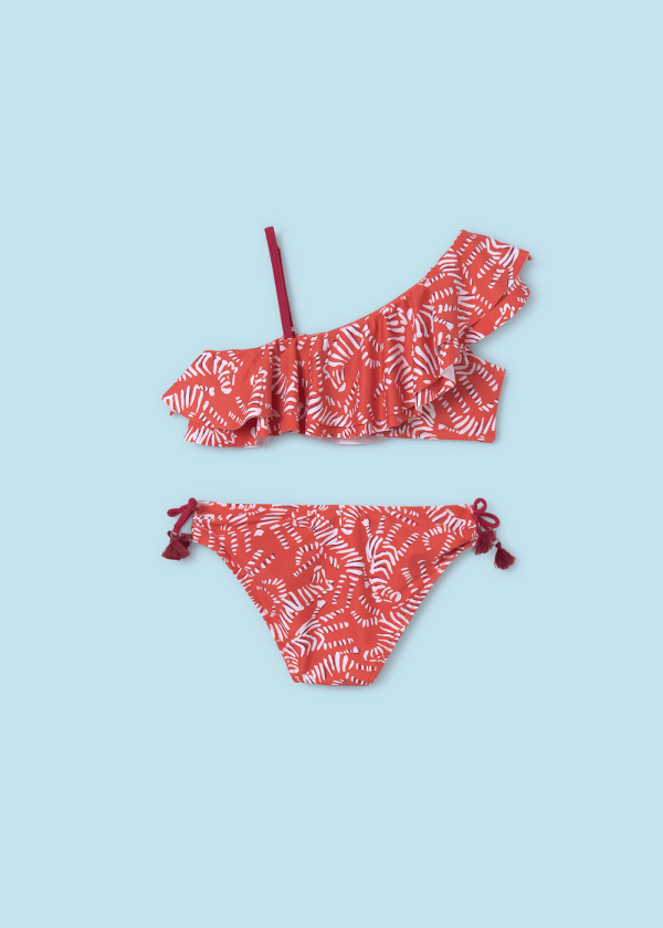 Mayoral Girls Age 8 Asymmetric Printed Bikini 6760-38