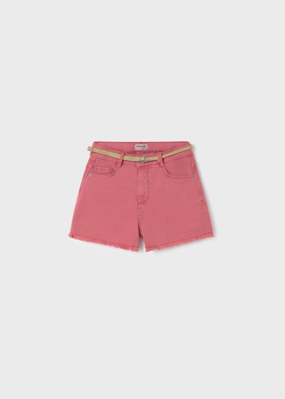 Mayoral Girls Age 8 Twill Cotton Shorts