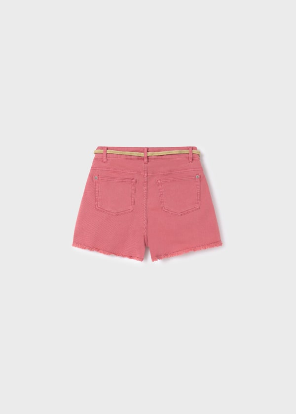 Mayoral Girls Age 8 Twill Cotton Shorts