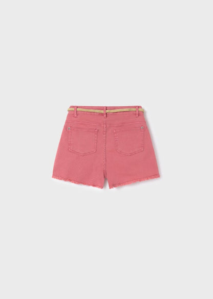 Mayoral Girls Age 8 Twill Cotton Shorts