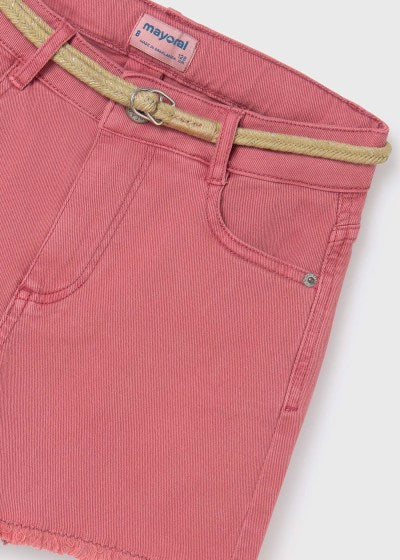 Mayoral Girls Age 8 Twill Cotton Shorts