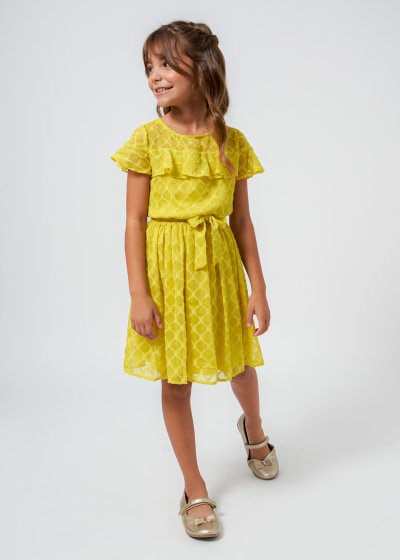 Mayoral Girls Age 8 Chiffon Dress