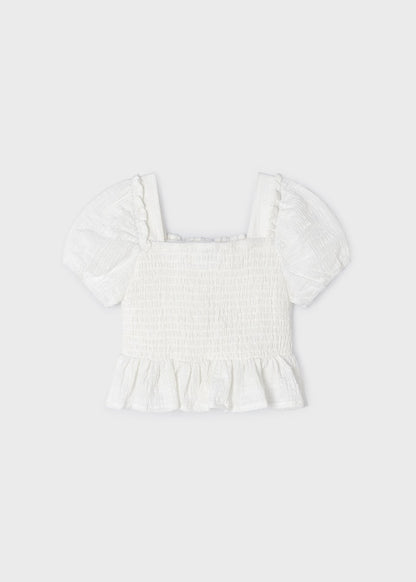 Mayoral Girls Age 4 Combined Crochet Culotte Set