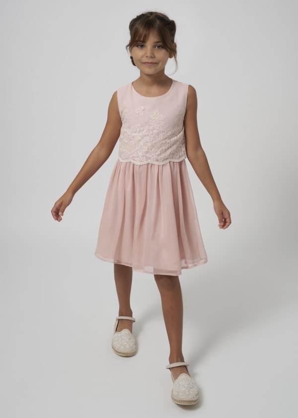 Mayoral Girls Age 8 Embroidered Dress